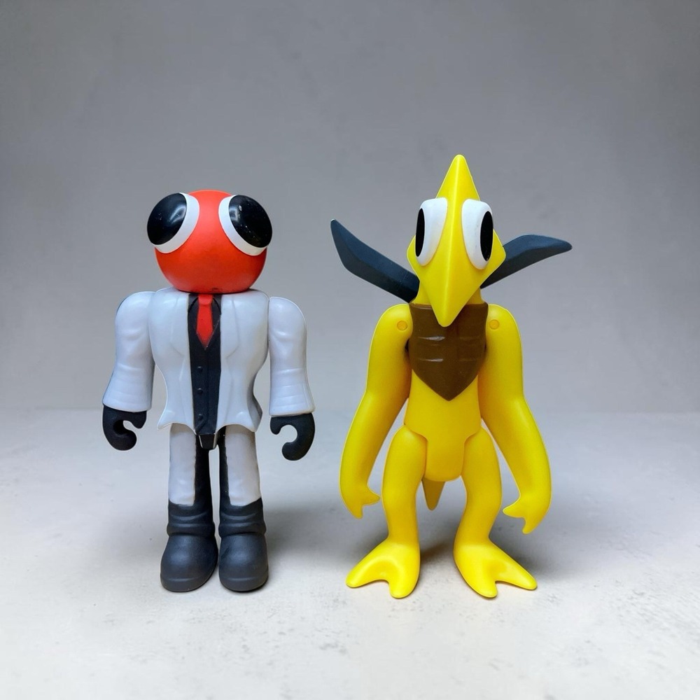Rainbow Friends Series 2 Scientist & Yellow Bird Roblox Action Figures Phatmojo